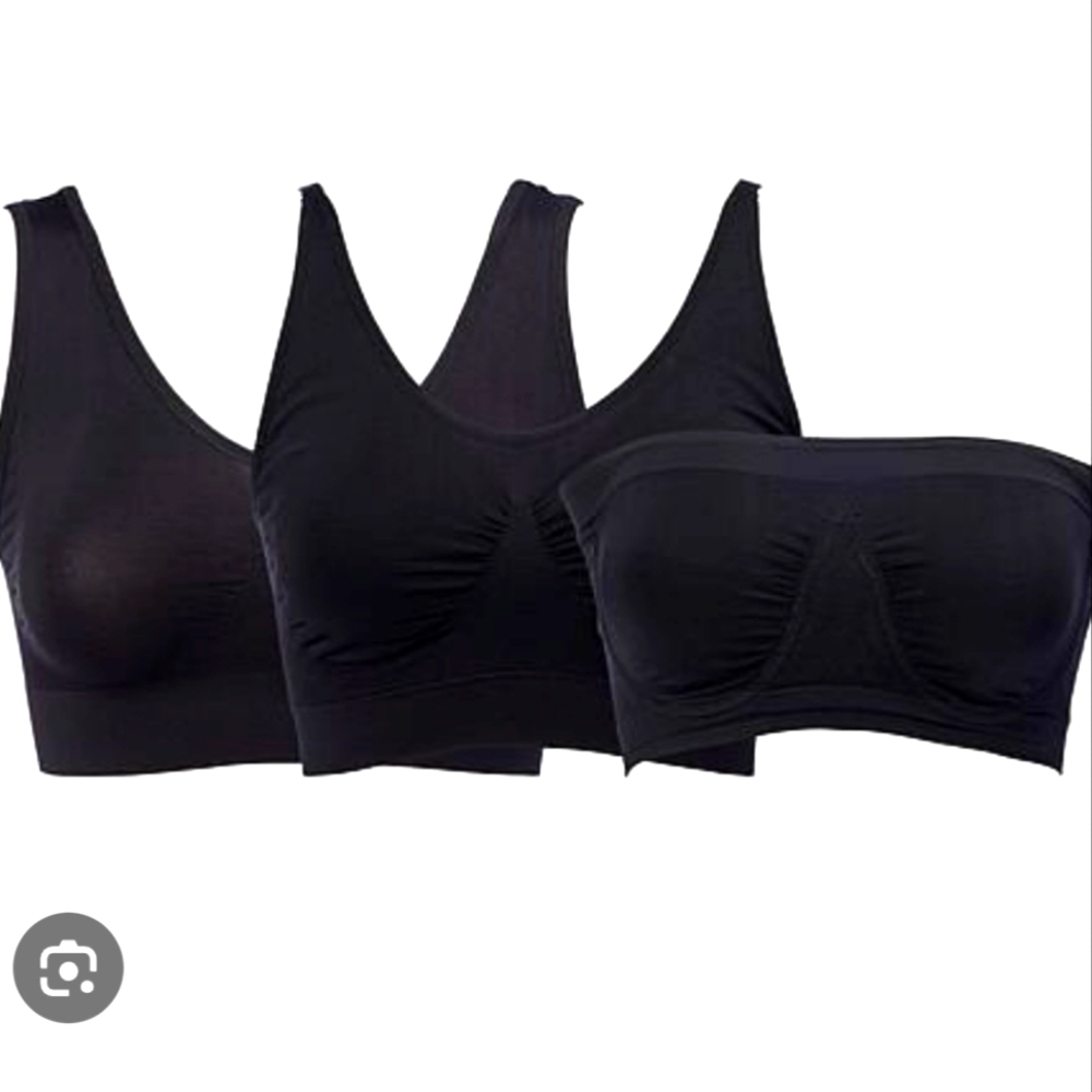 G11. NEW 3 PACK Rhonda Shear Best of Ahh Bra Seamless Stretch
